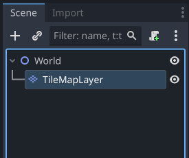 Adding TileMapLayer node