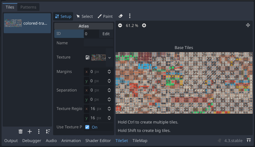 TileSet preparation complete